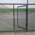Ogrodzenie z zielonego łańcucha PVC do boiska sportowego